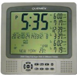 Quemex Azan Clock - QAC-1502with 2000 Cities Full Automatic with 8 voice (new Model)